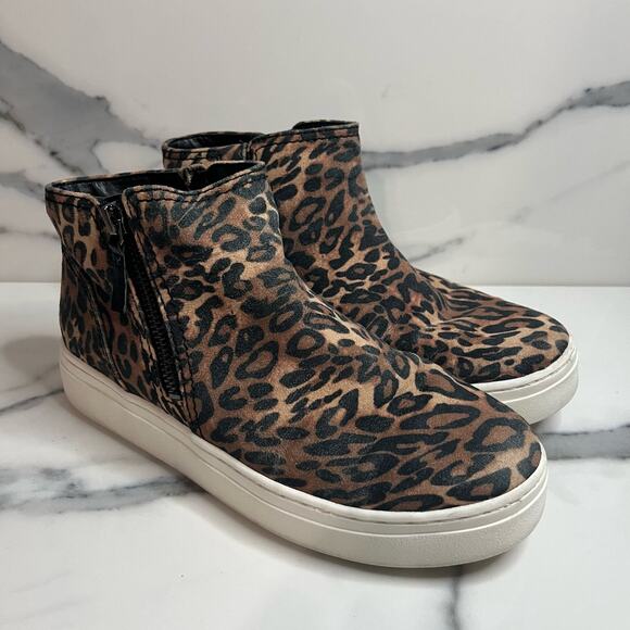 Naturalizer | Women's Black Brown Leopard Print Celeste Sneaker Sz 6.5 - Picture 1 of 8